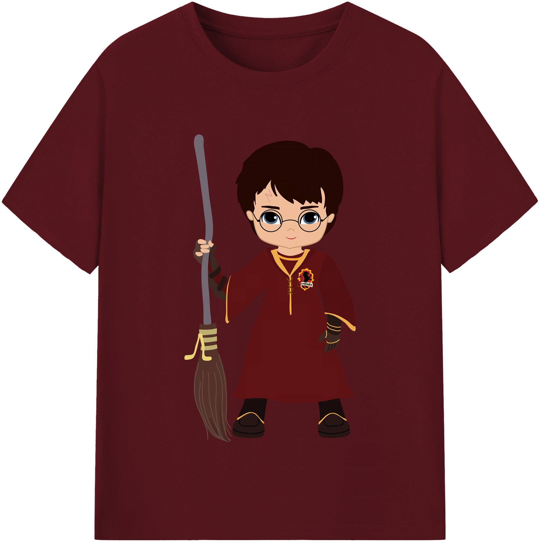（画像用） Harry Potter ハリー・ポッターシリーズ 綿100％半袖Tシャツ（フロントプリント）